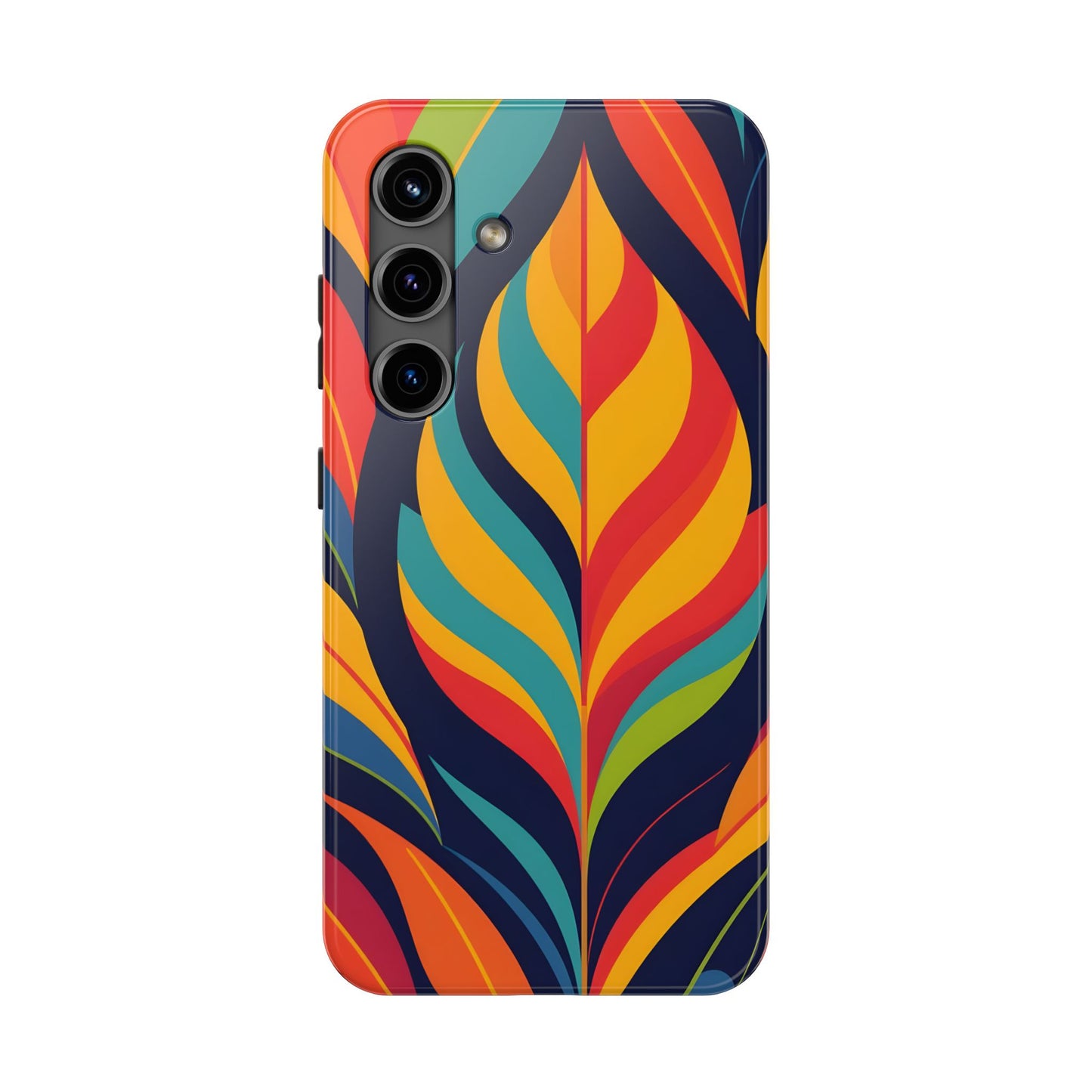 Colorful Leaf tough Phone Case, iPhone, Samsung Nature Lover Gift, Protective