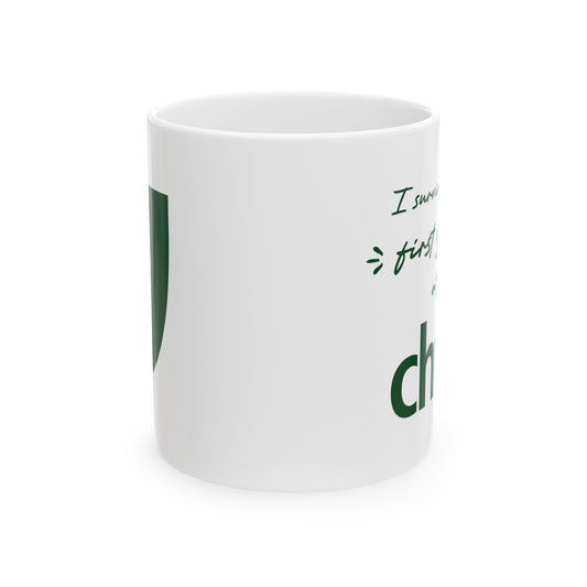 CHFA First Year Survivor Ceramic Mug, Funny Gift, Coffee Mug, Gift for Him/ Her