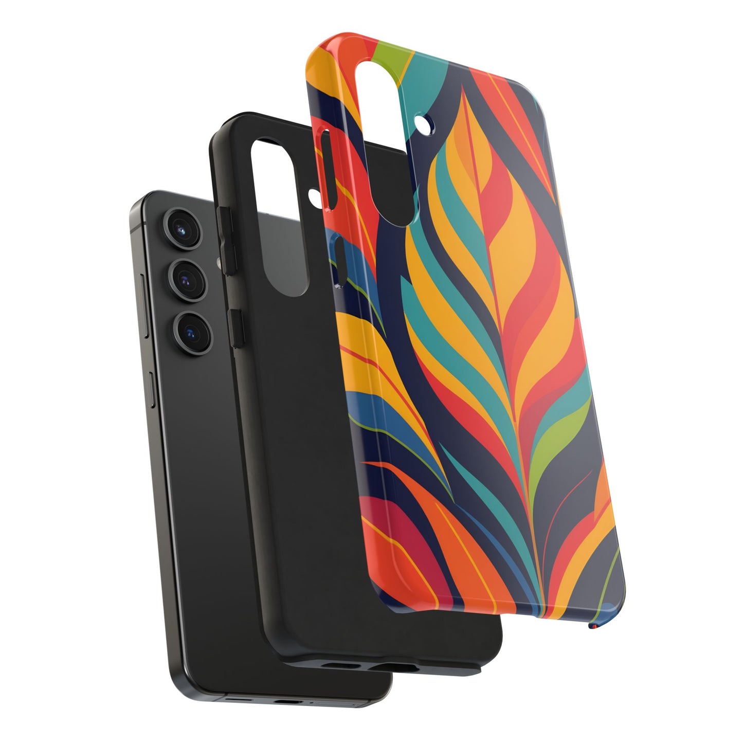Colorful Leaf tough Phone Case, iPhone, Samsung Nature Lover Gift, Protective