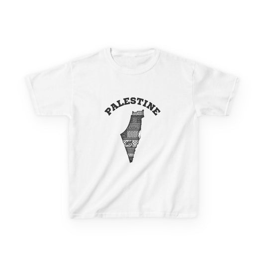 Palestine Kids Tee, Free Palestine Comfort T-Shirt for Youth, Casual Wear,