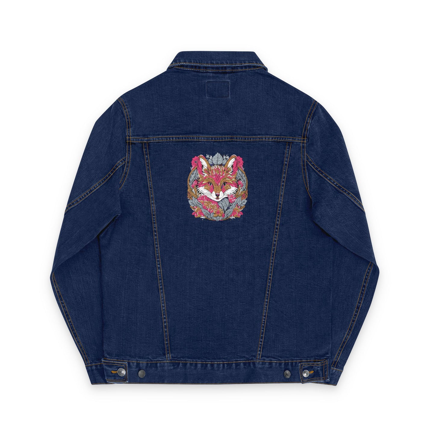 Boho Embroidered Jacket, Artistic Style, Casual Wear, Gift for Her, Denim
