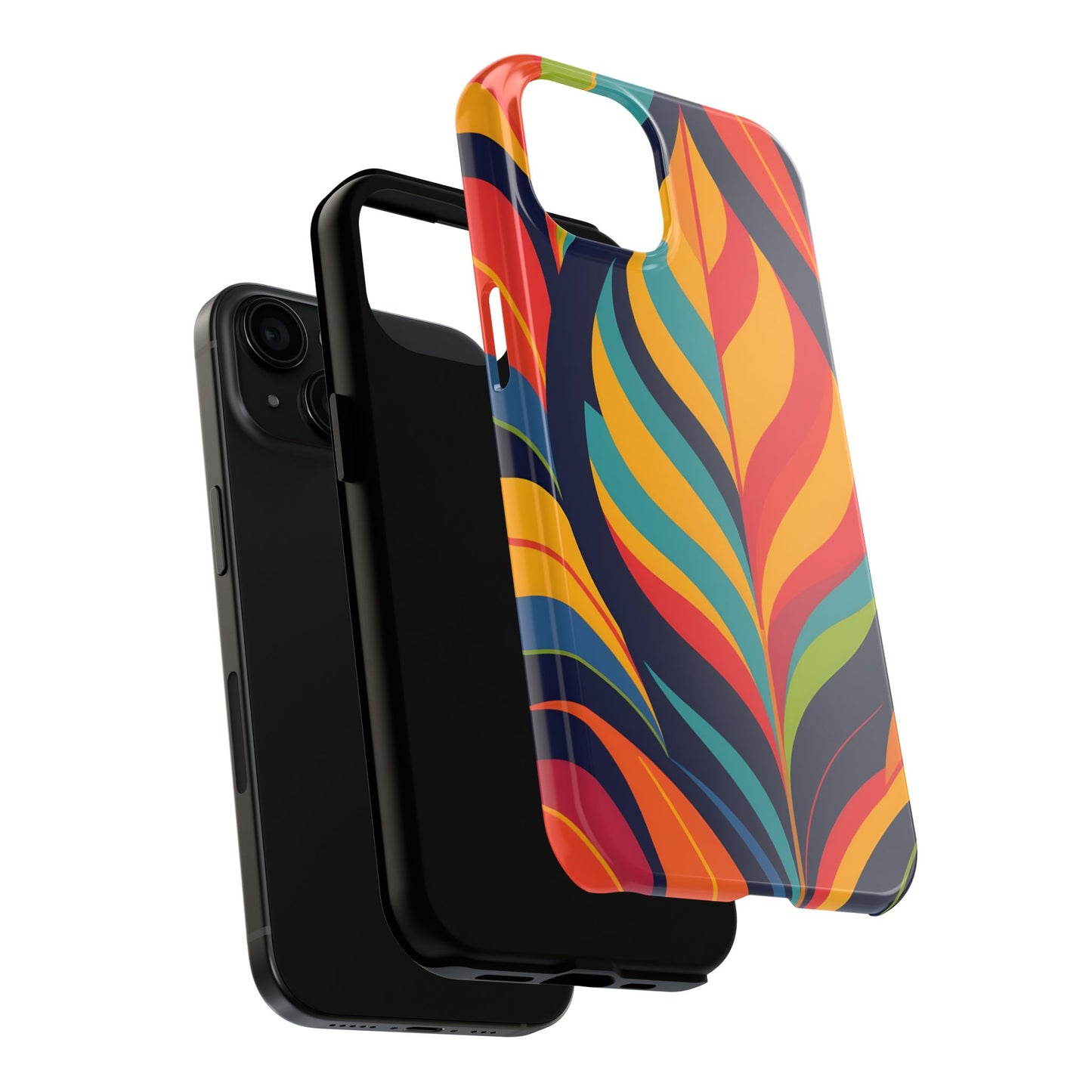 Colorful Leaf tough Phone Case, iPhone, Samsung Nature Lover Gift, Protective