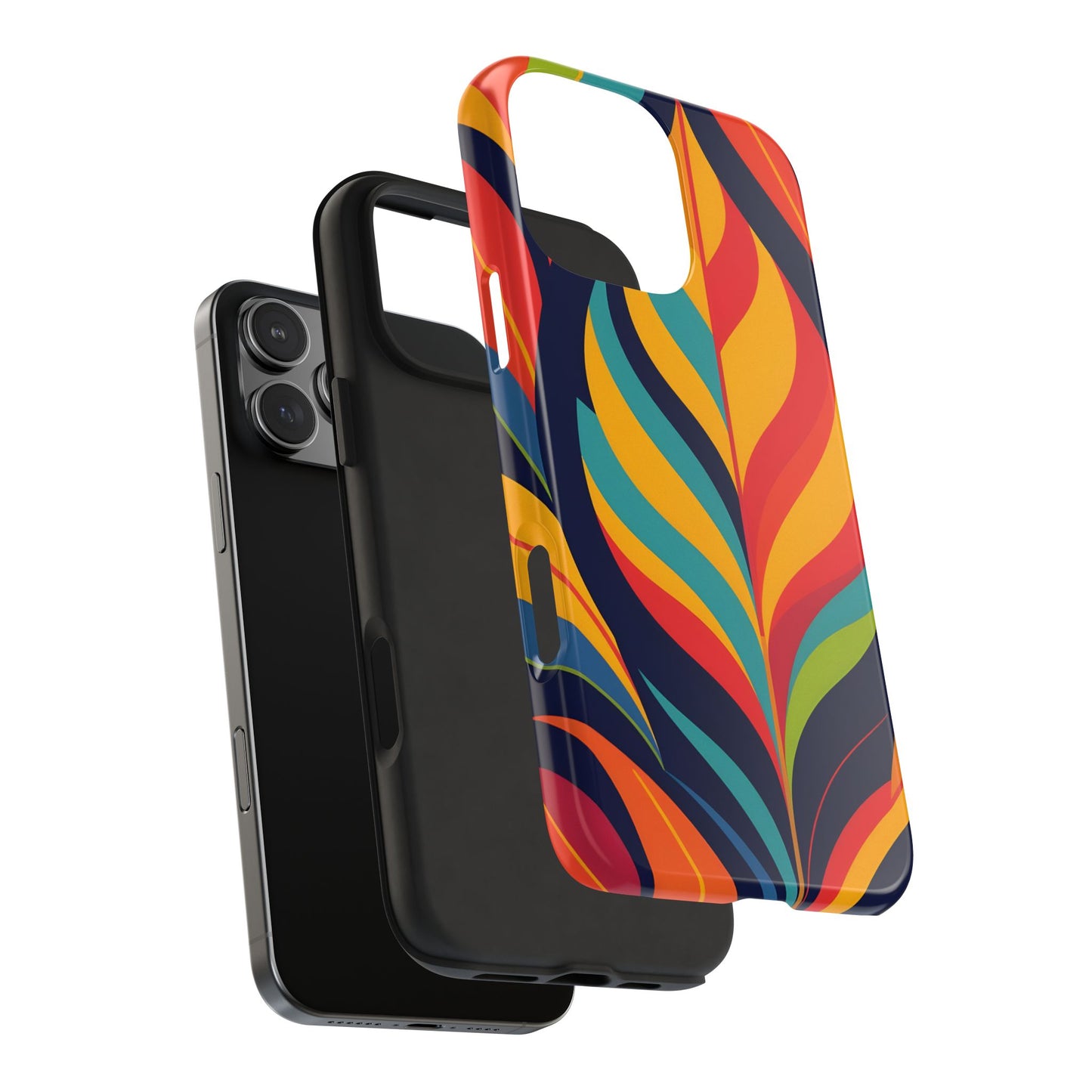Colorful Leaf tough Phone Case, iPhone, Samsung Nature Lover Gift, Protective