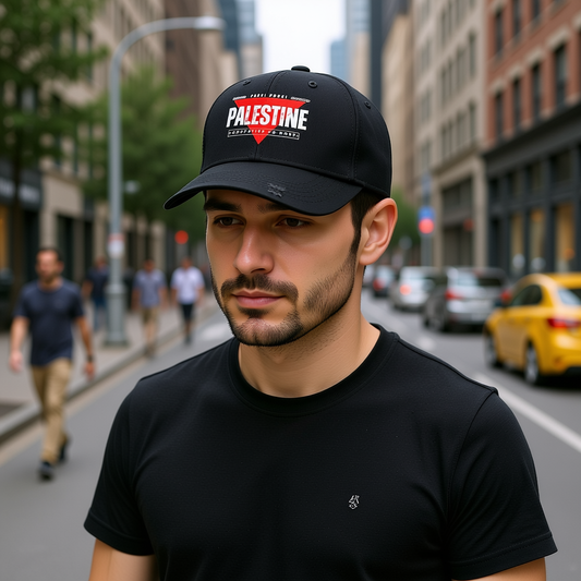 Distressed Cap - Palestine Freedom Hat, Activism Gift, Casual Streetwear, Summer Hat