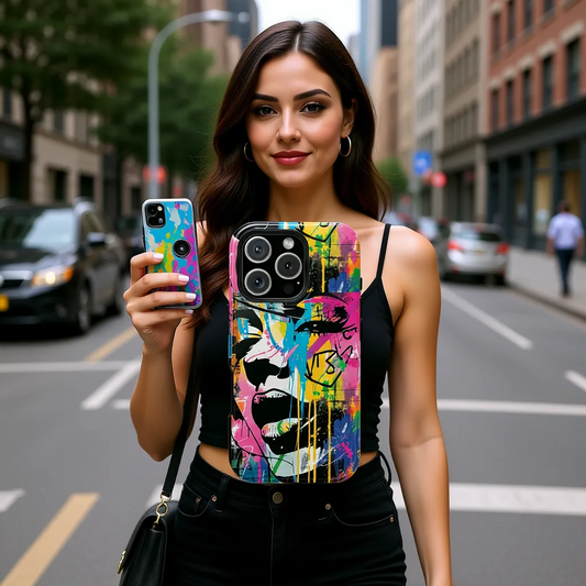 Phone Cases, Colorful Art, Trendy Accessories, Unique Gifts, Tough Cases with
