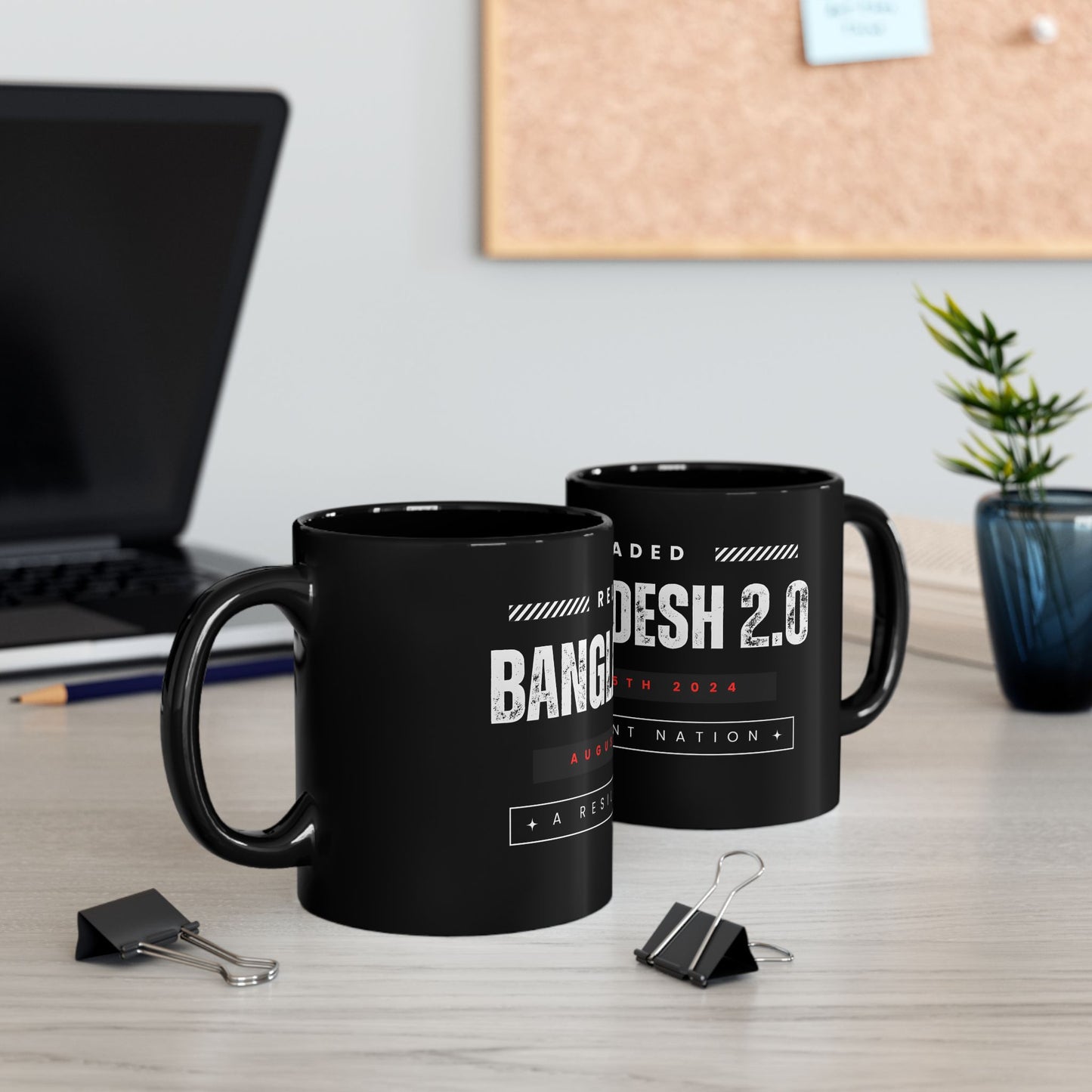Bangladesh 2 0 Quota Movement Black Mug, Coffee Mug for Coffee Lovers, Patriotic