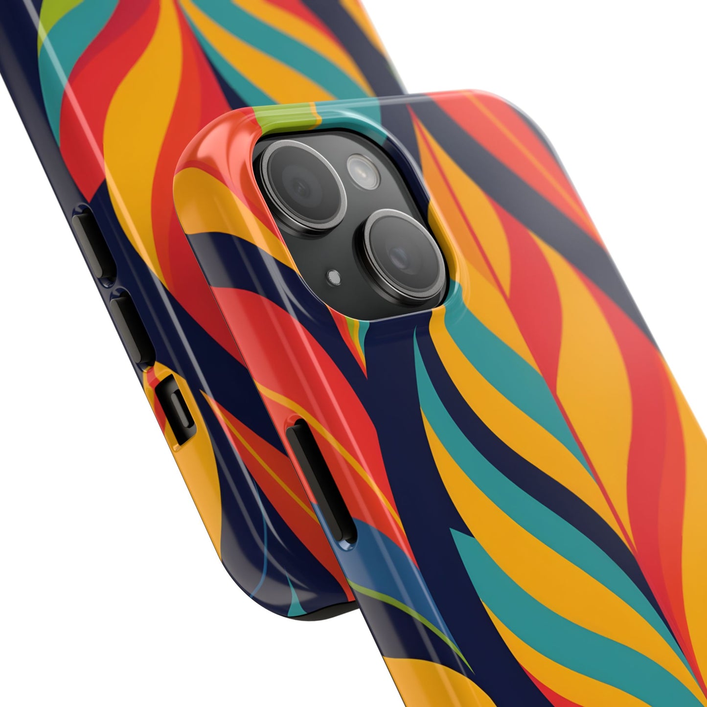 Colorful Leaf tough Phone Case, iPhone, Samsung Nature Lover Gift, Protective
