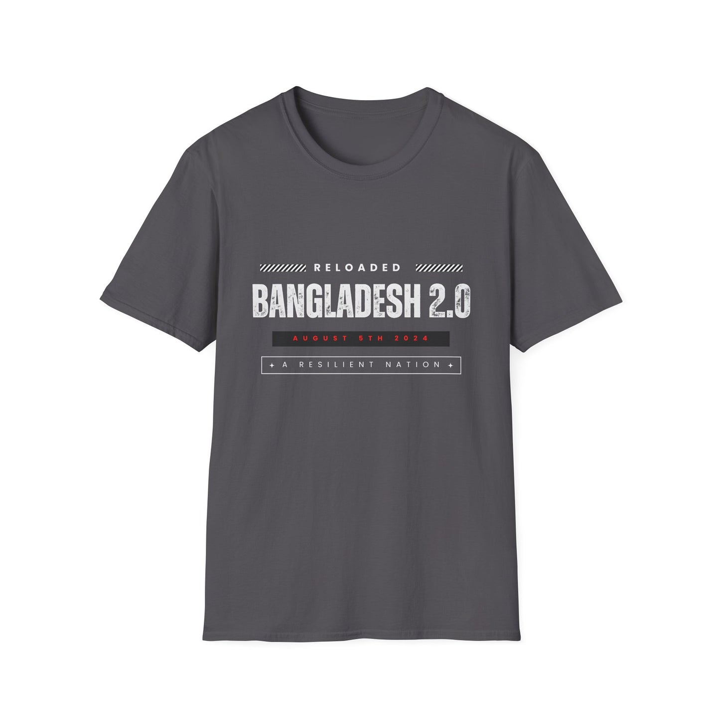 Bangladesh T-shirt, Bangladesh 2.0, Quota Movement, Unisex Softstyle T-Shirt (English)