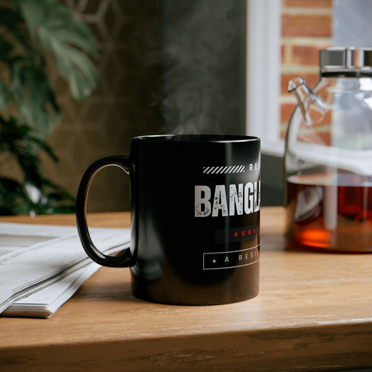 Bangladesh 2 0 Quota Movement Black Mug, Coffee Mug for Coffee Lovers, Patriotic