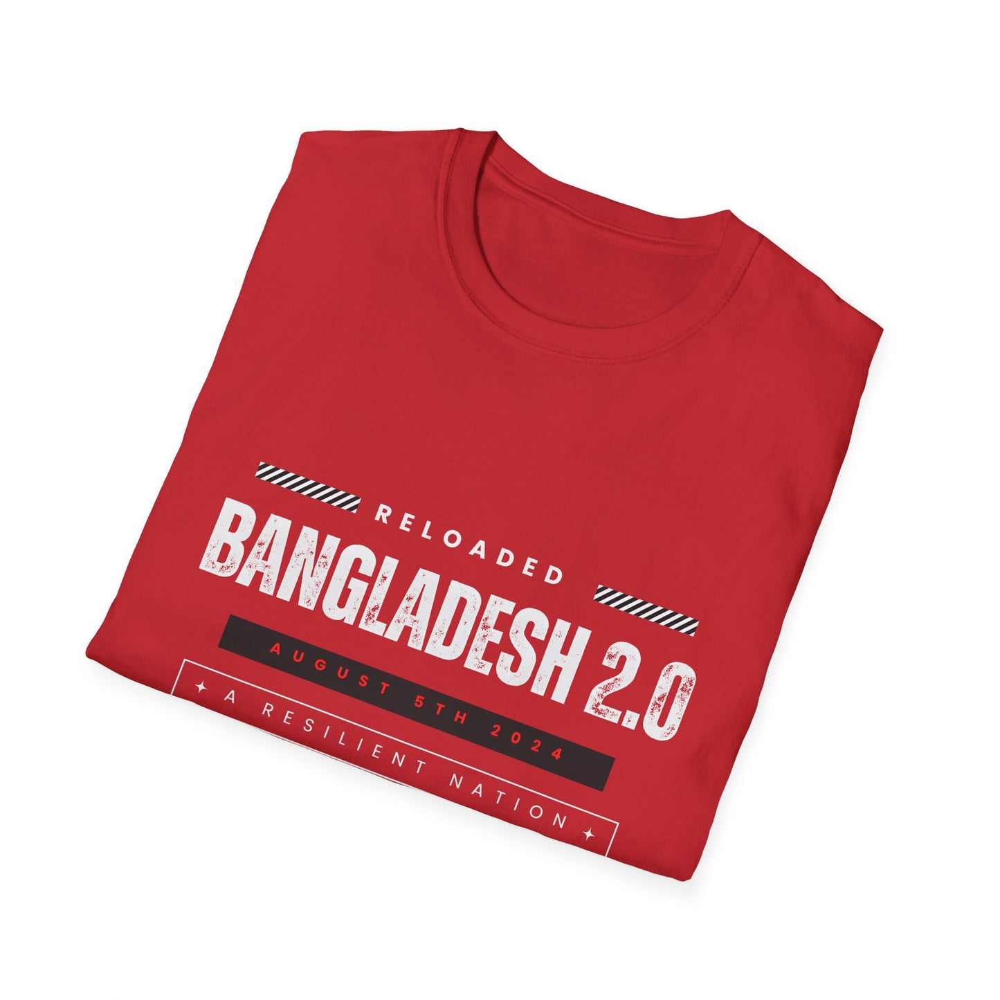 Bangladesh T-shirt, Bangladesh 2.0, Quota Movement, Unisex Softstyle T-Shirt (English)