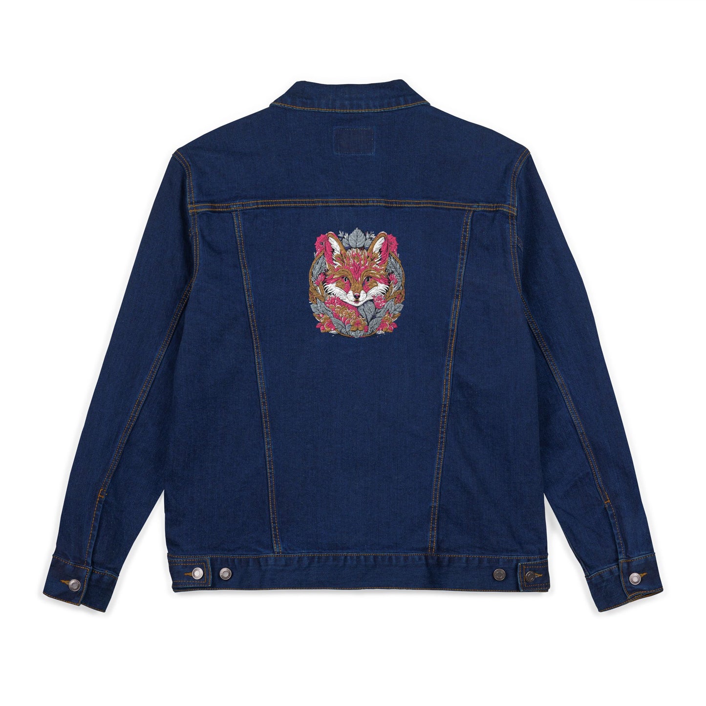 Boho Embroidered Jacket, Artistic Style, Casual Wear, Gift for Her, Denim