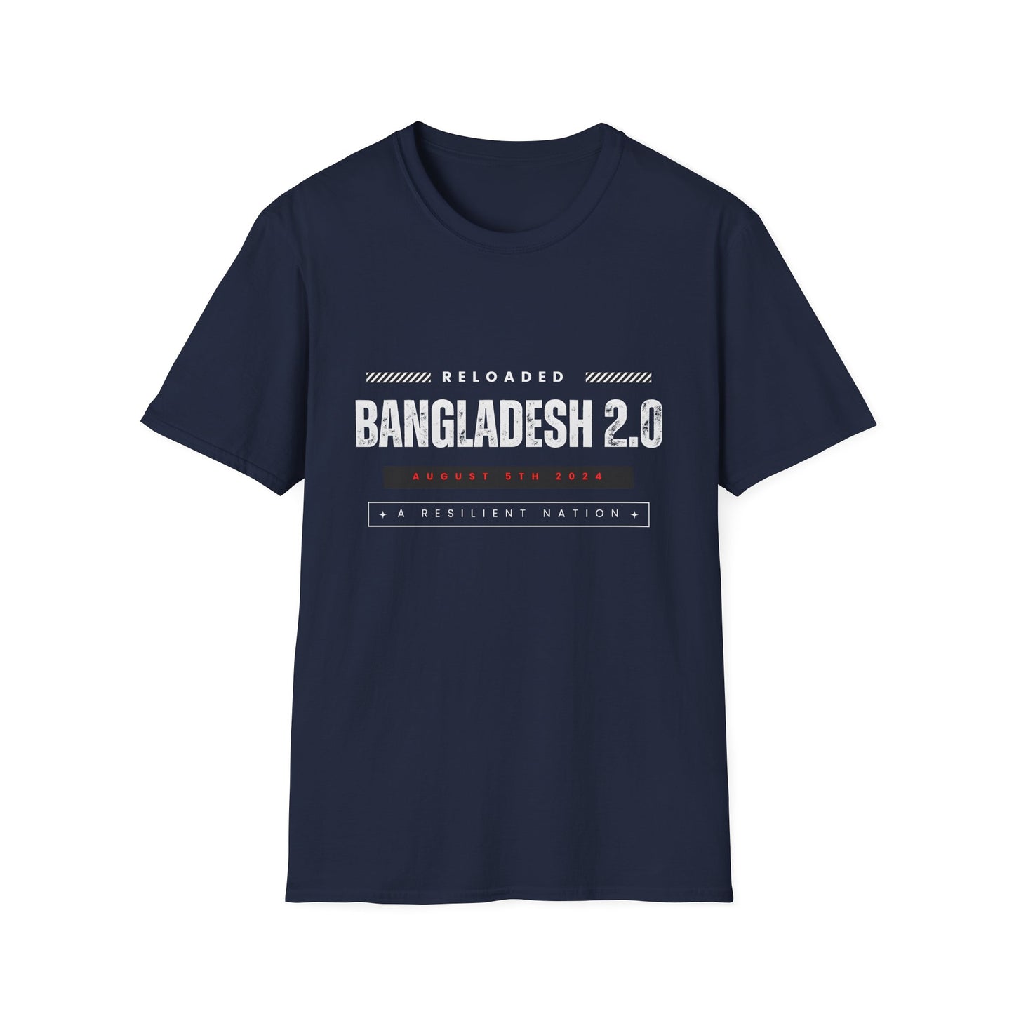 Bangladesh T-shirt, Bangladesh 2.0, Quota Movement, Unisex Softstyle T-Shirt (English)