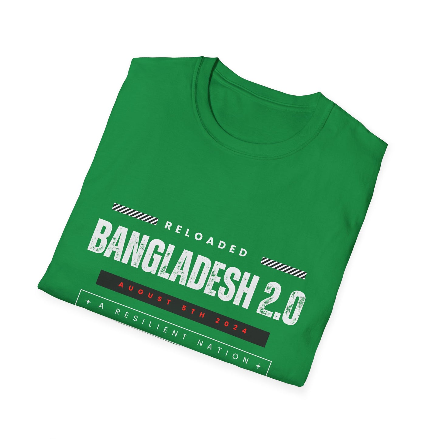 Bangladesh T-shirt, Bangladesh 2.0, Quota Movement, Unisex Softstyle T-Shirt (English)