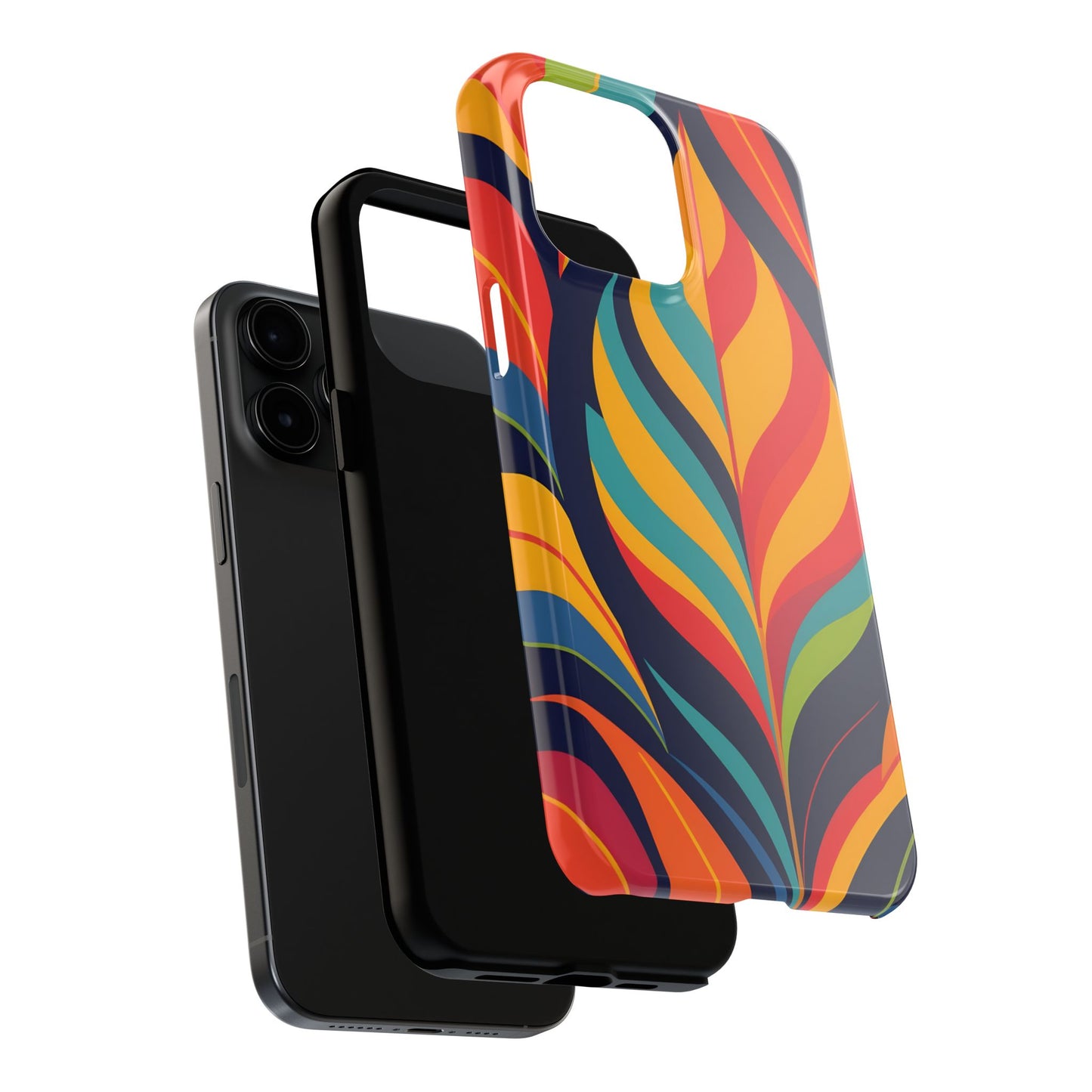 Colorful Leaf tough Phone Case, iPhone, Samsung Nature Lover Gift, Protective