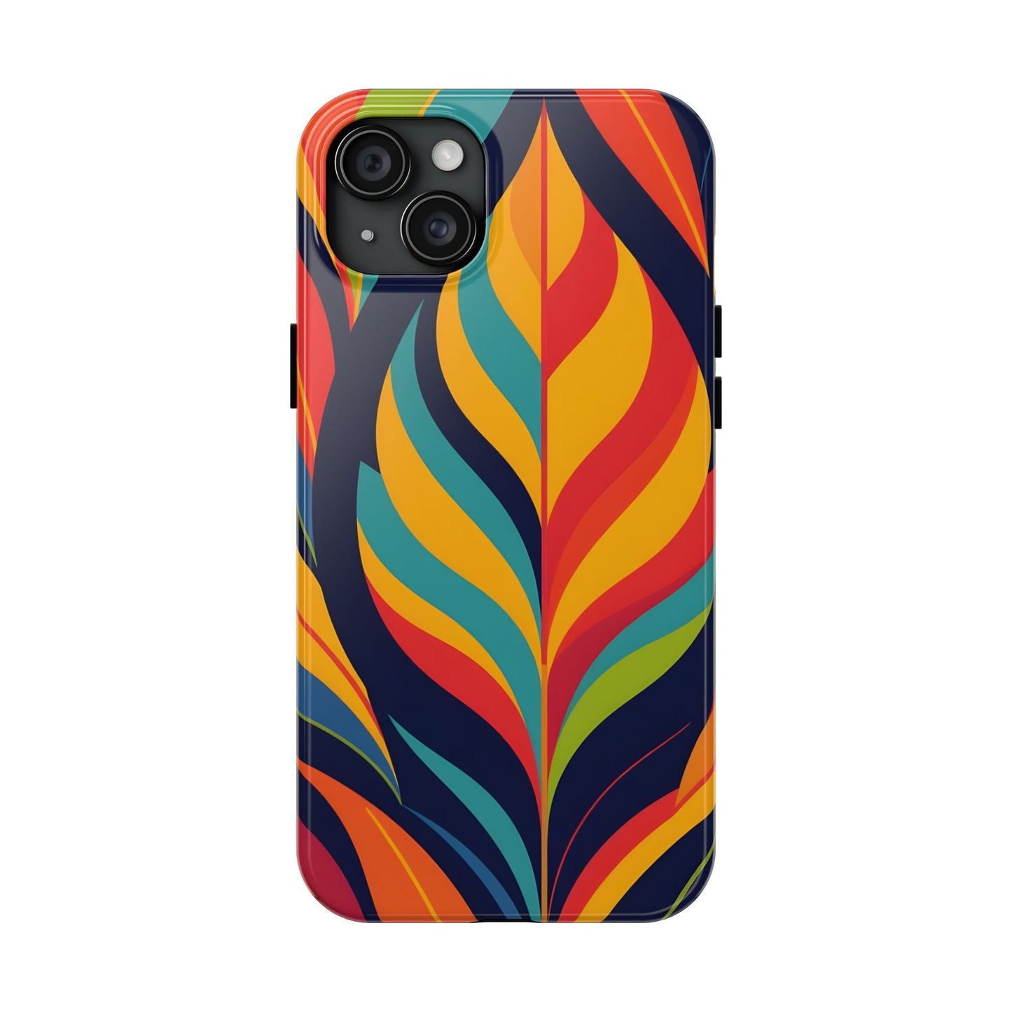 Colorful Leaf tough Phone Case, iPhone, Samsung Nature Lover Gift, Protective