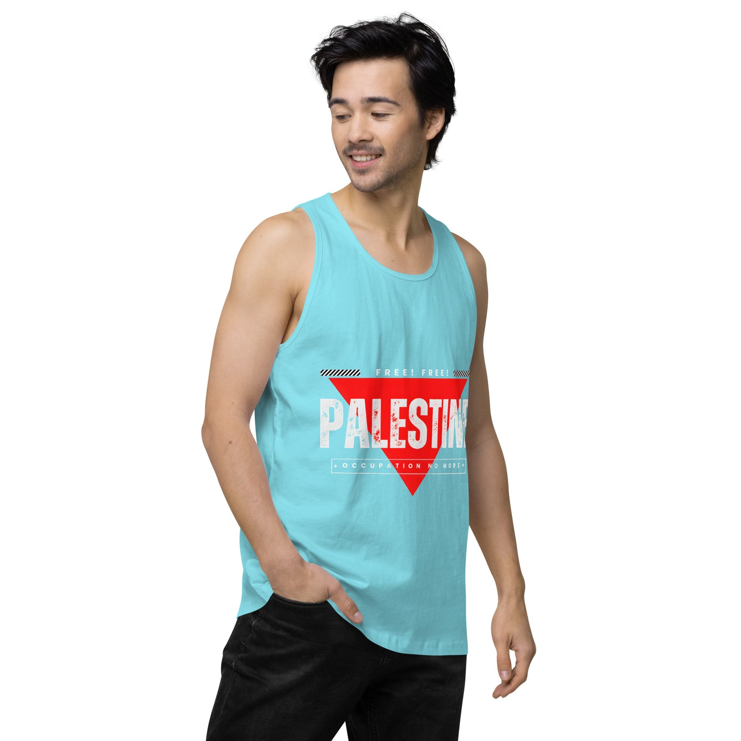 Men’s premium tank top, Palestine Freedom T-shirt, Free Palestine, Palestine gift