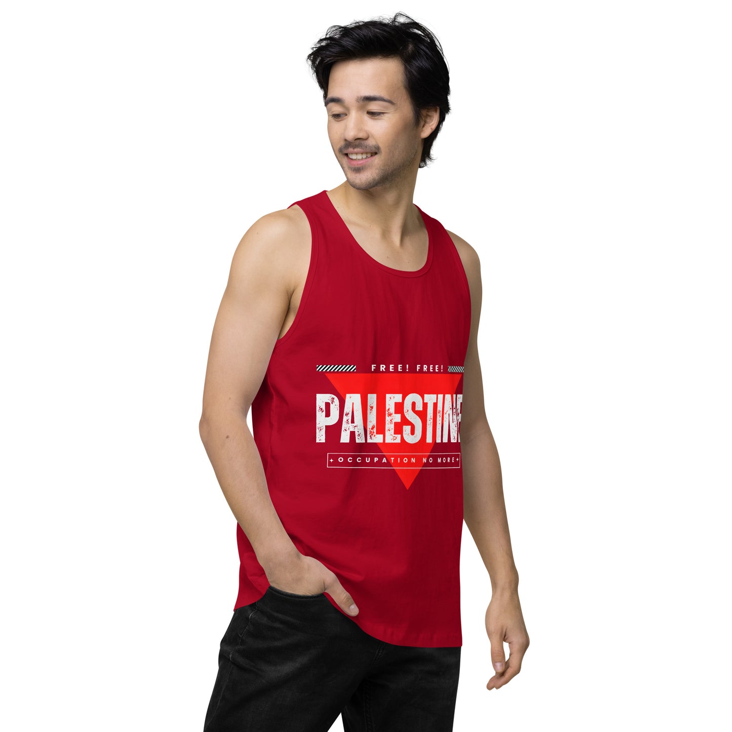 Men’s premium tank top, Palestine Freedom T-shirt, Free Palestine, Palestine gift