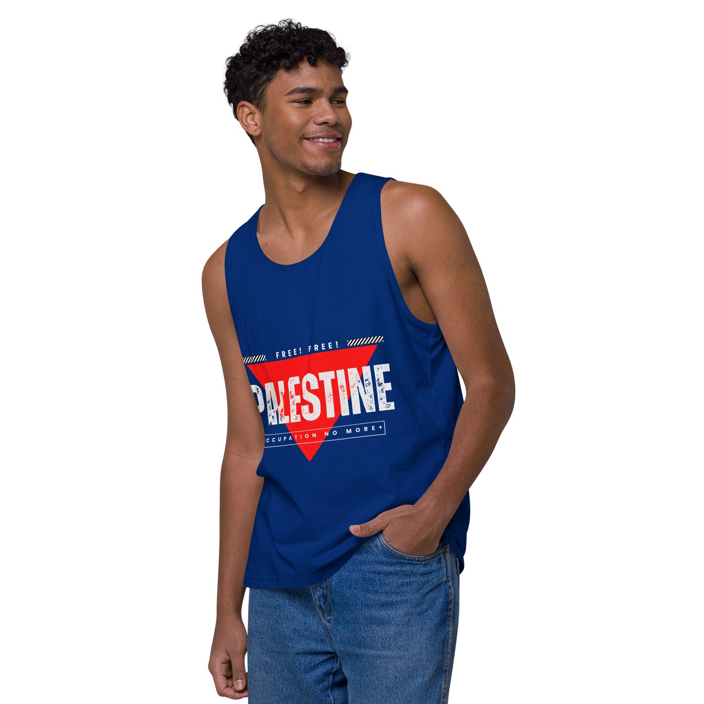 Men’s premium tank top, Palestine Freedom T-shirt, Free Palestine, Palestine gift