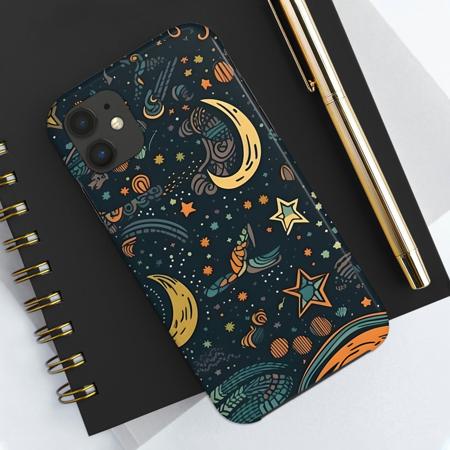 Star, Moon pattern, Tough Phone Cases, Case-Mate