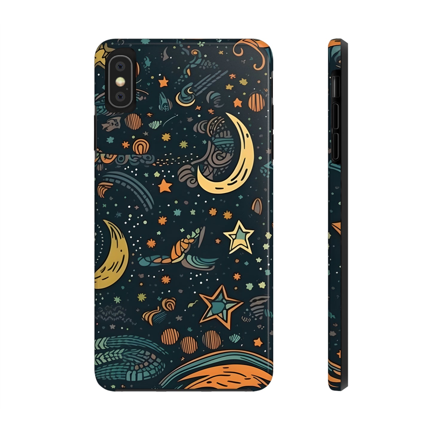 Star, Moon pattern, Tough Phone Cases, Case-Mate