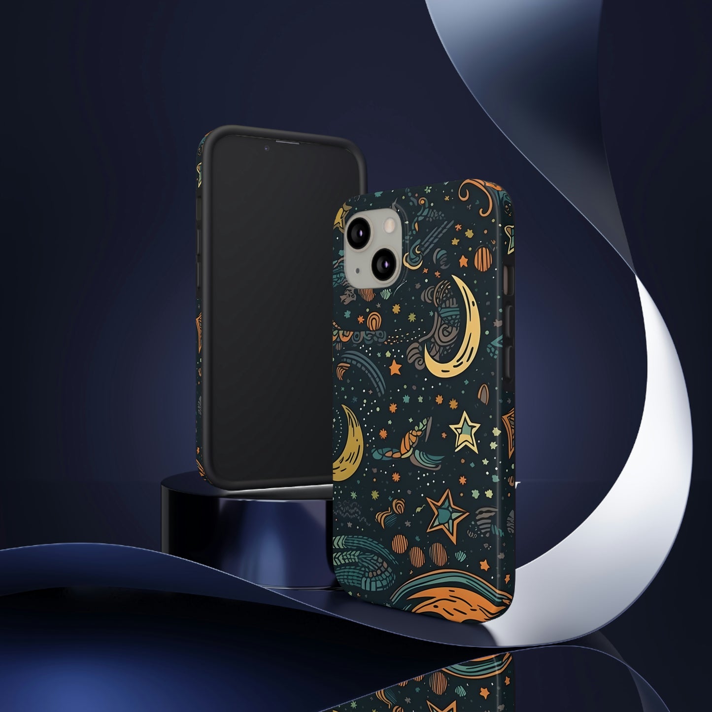 Star, Moon pattern, Tough Phone Cases, Case-Mate