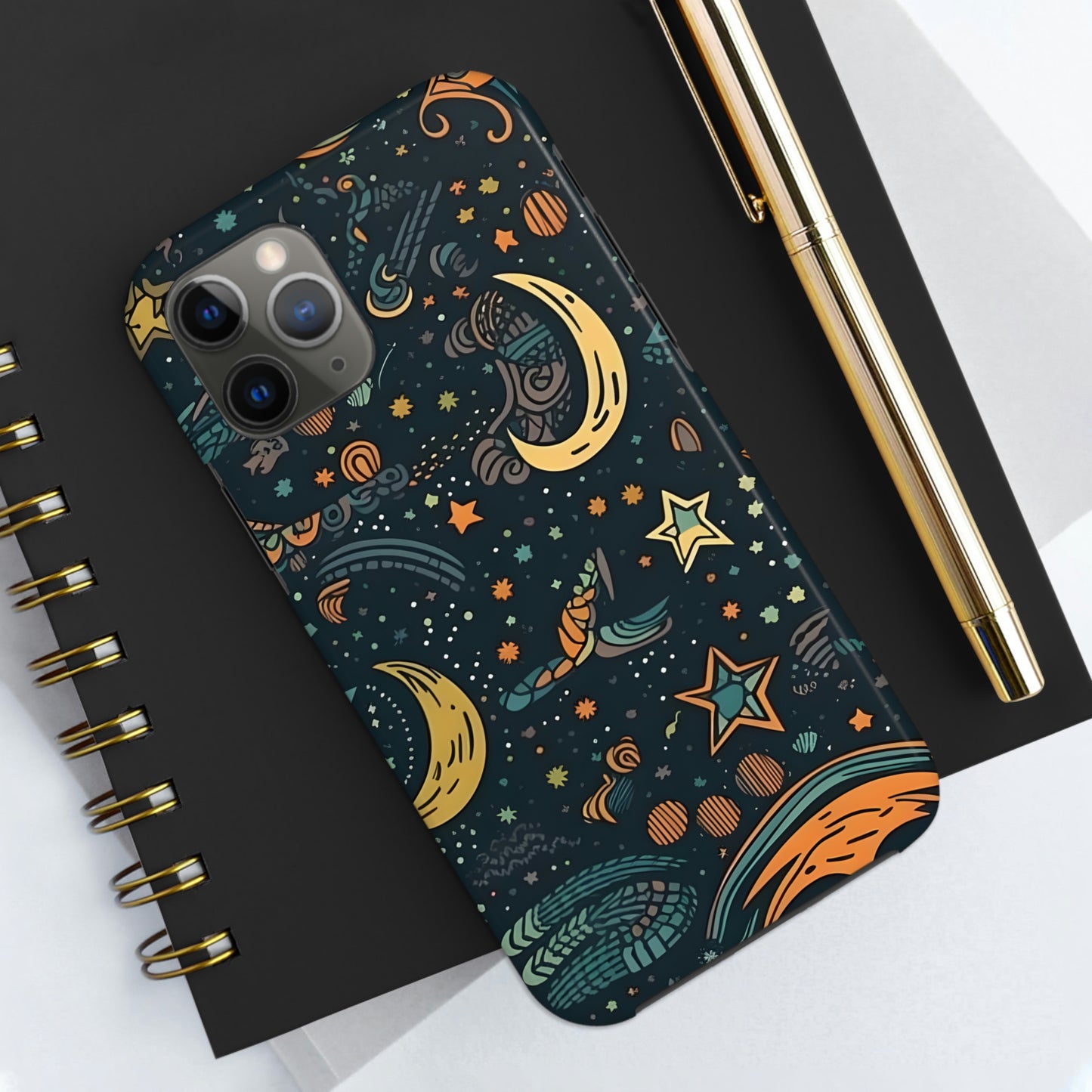 Star, Moon pattern, Tough Phone Cases, Case-Mate