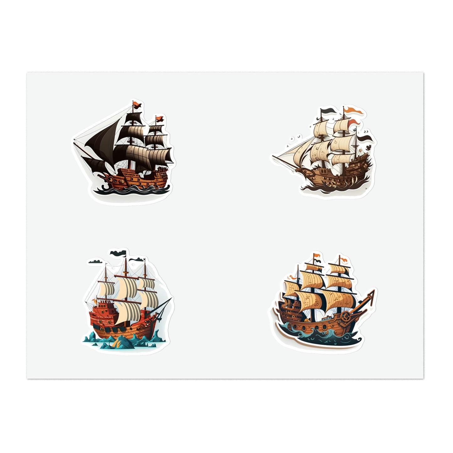 Pirate Ship Sticker, Sticker Sheets