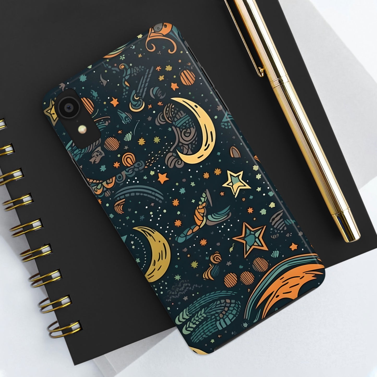 Star, Moon pattern, Tough Phone Cases, Case-Mate