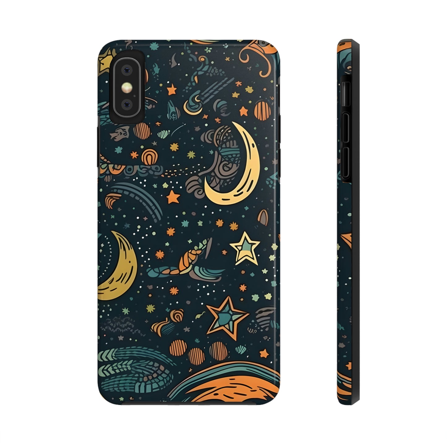 Star, Moon pattern, Tough Phone Cases, Case-Mate