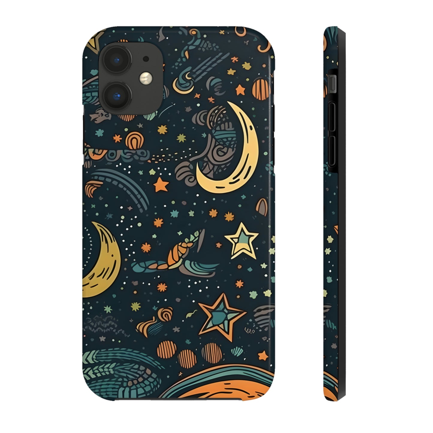 Star, Moon pattern, Tough Phone Cases, Case-Mate