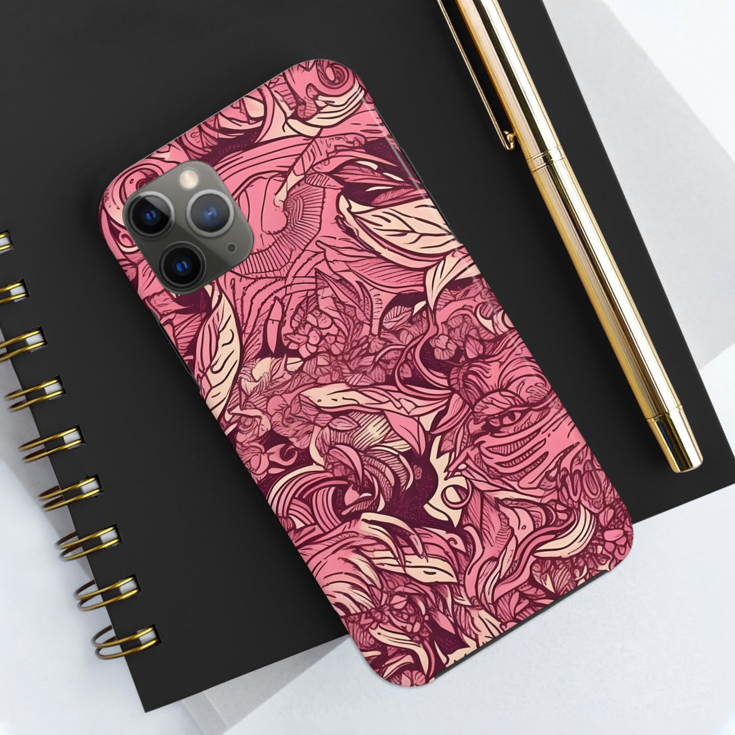 Pink camouflage pattern, Tough Phone Cases, Case-Mate