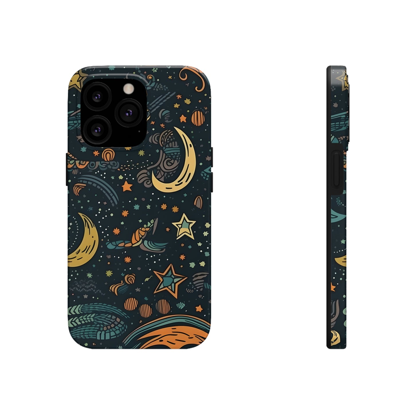 Star, Moon pattern, Tough Phone Cases, Case-Mate