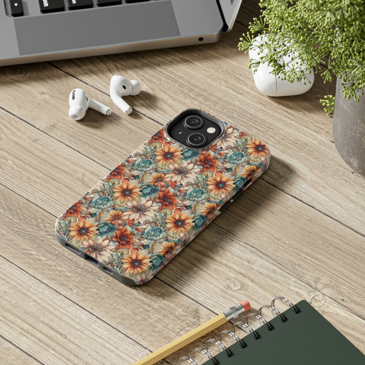 Flower Pattern, Tough Phone Cases, Case-Mate