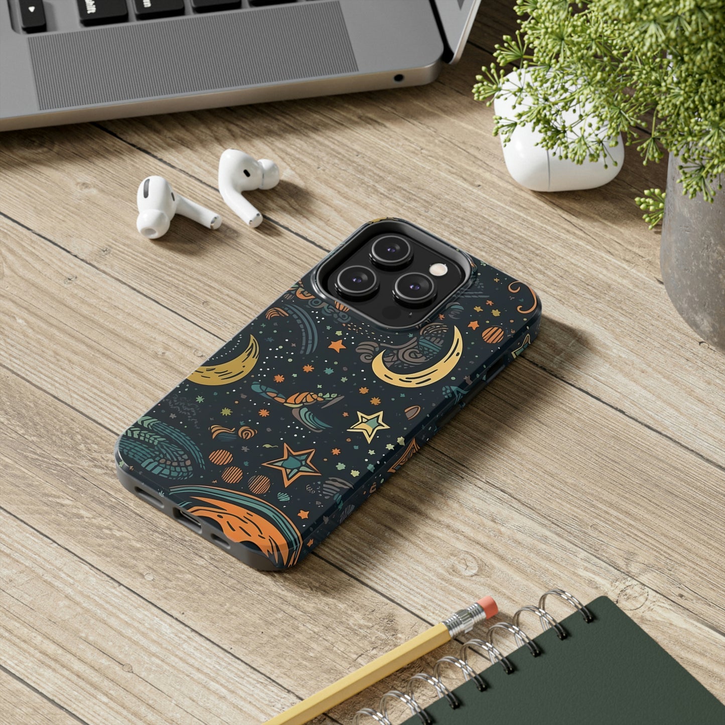 Star, Moon pattern, Tough Phone Cases, Case-Mate