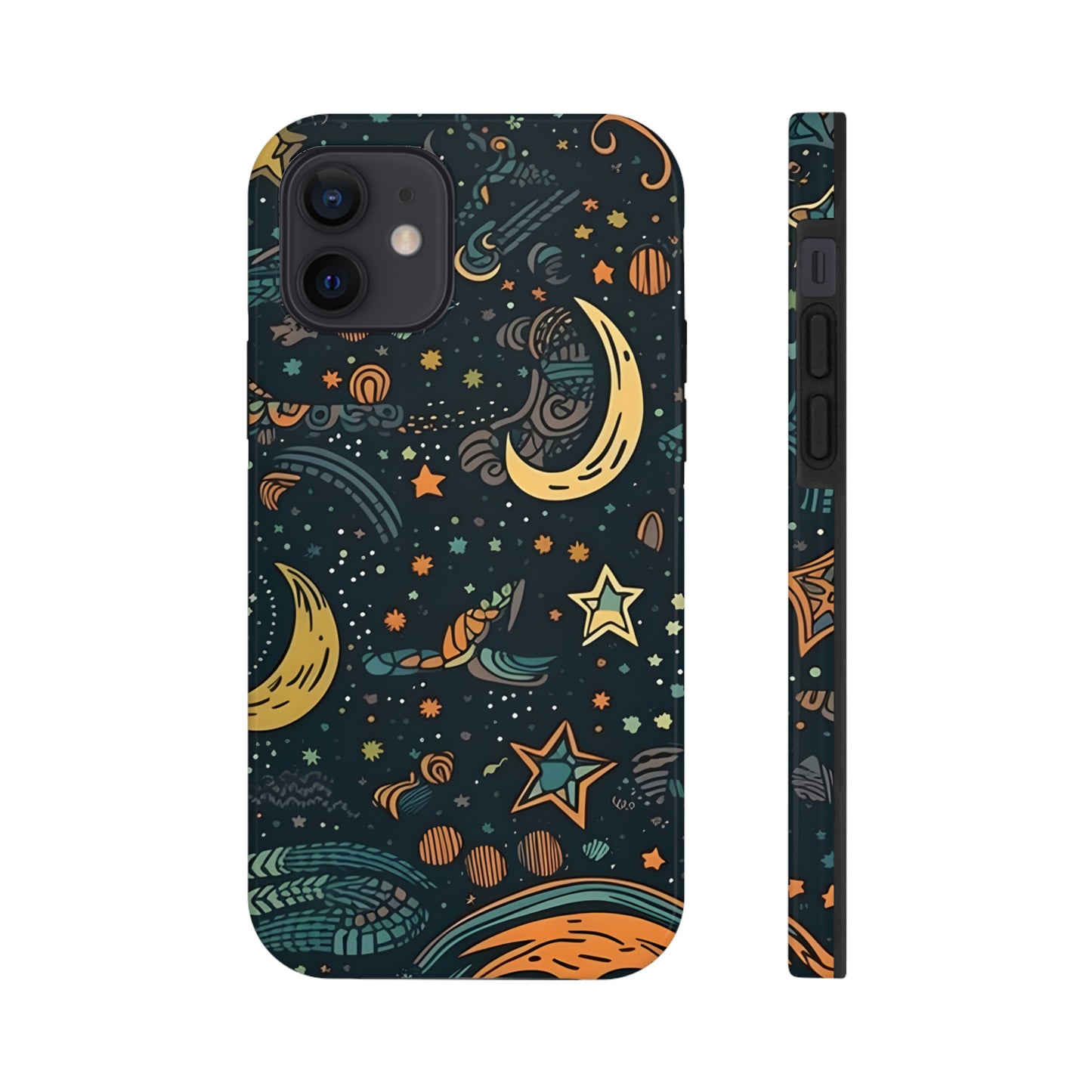 Star, Moon pattern, Tough Phone Cases, Case-Mate