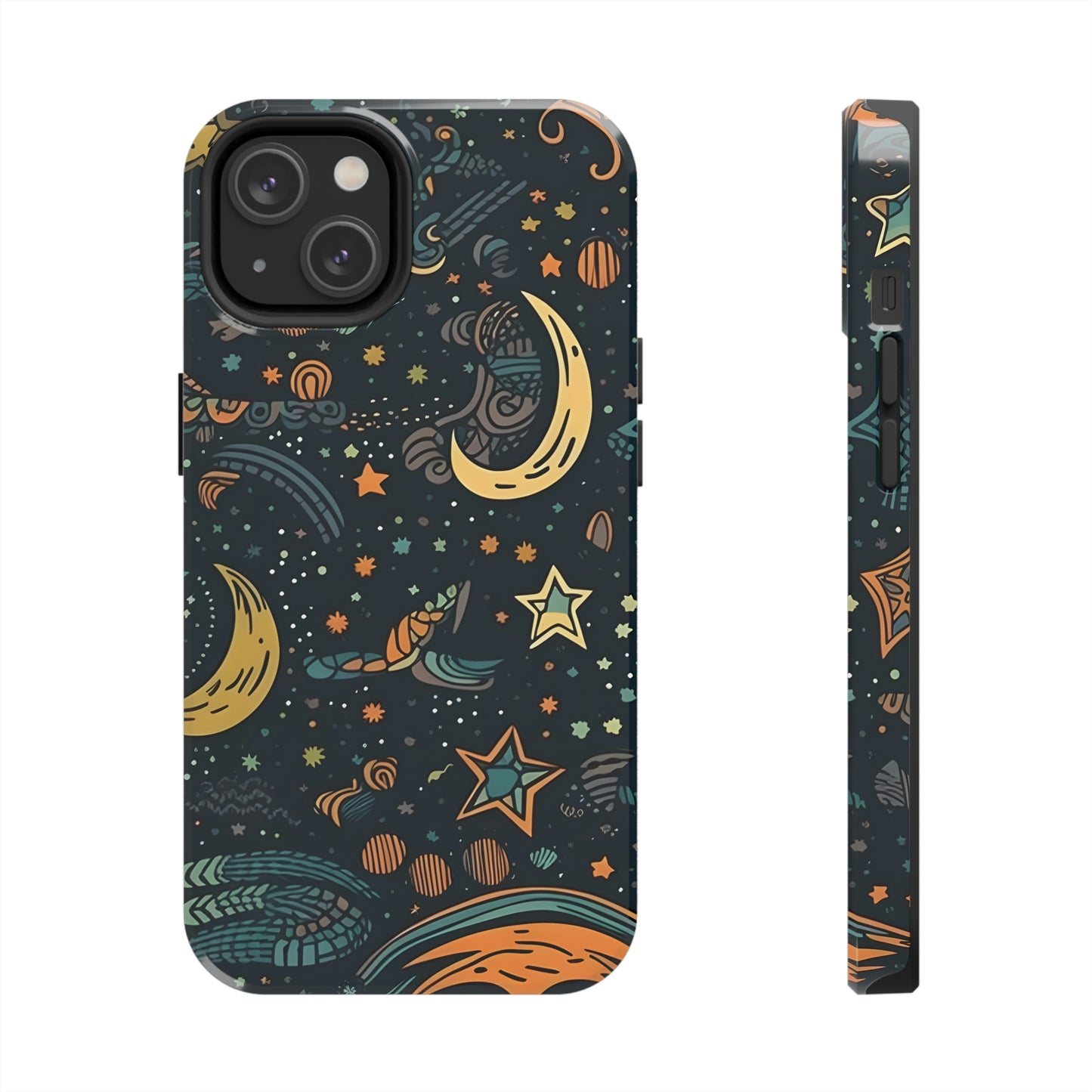 Star, Moon pattern, Tough Phone Cases, Case-Mate