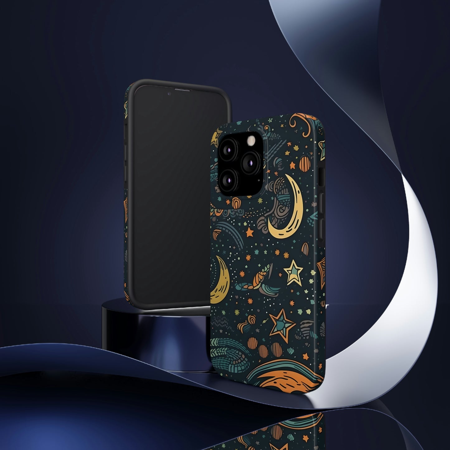 Star, Moon pattern, Tough Phone Cases, Case-Mate