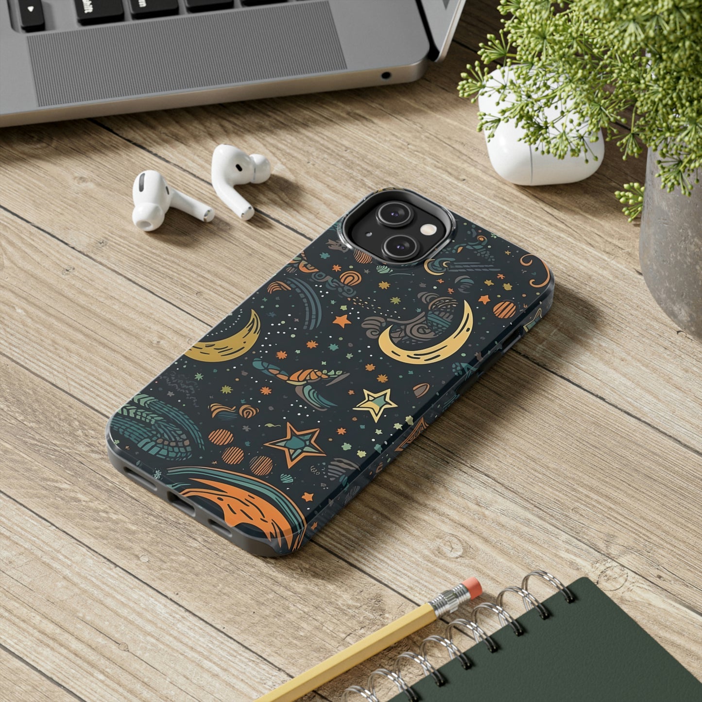 Star, Moon pattern, Tough Phone Cases, Case-Mate