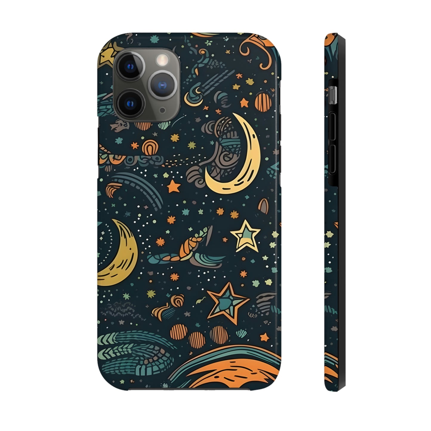 Star, Moon pattern, Tough Phone Cases, Case-Mate