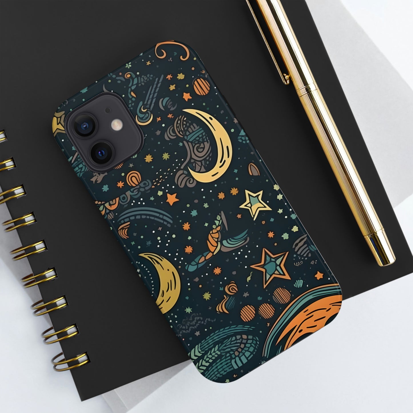 Star, Moon pattern, Tough Phone Cases, Case-Mate