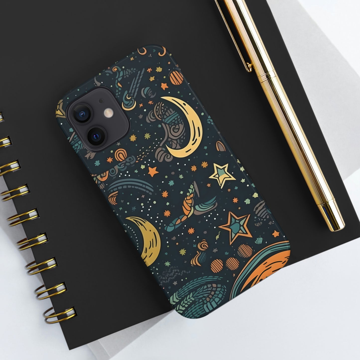 Star, Moon pattern, Tough Phone Cases, Case-Mate