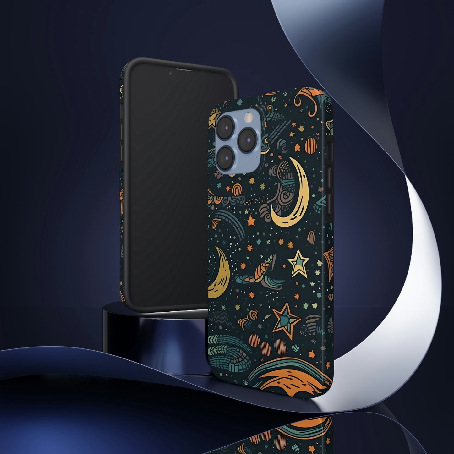 Star, Moon pattern, Tough Phone Cases, Case-Mate