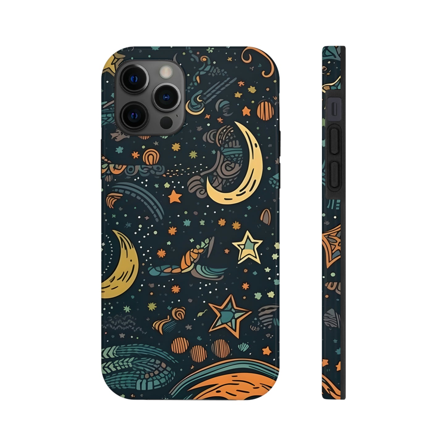 Star, Moon pattern, Tough Phone Cases, Case-Mate