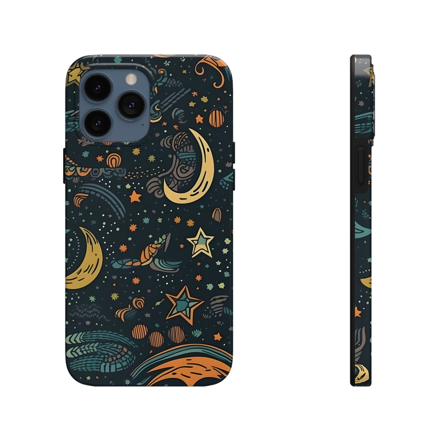 Star, Moon pattern, Tough Phone Cases, Case-Mate