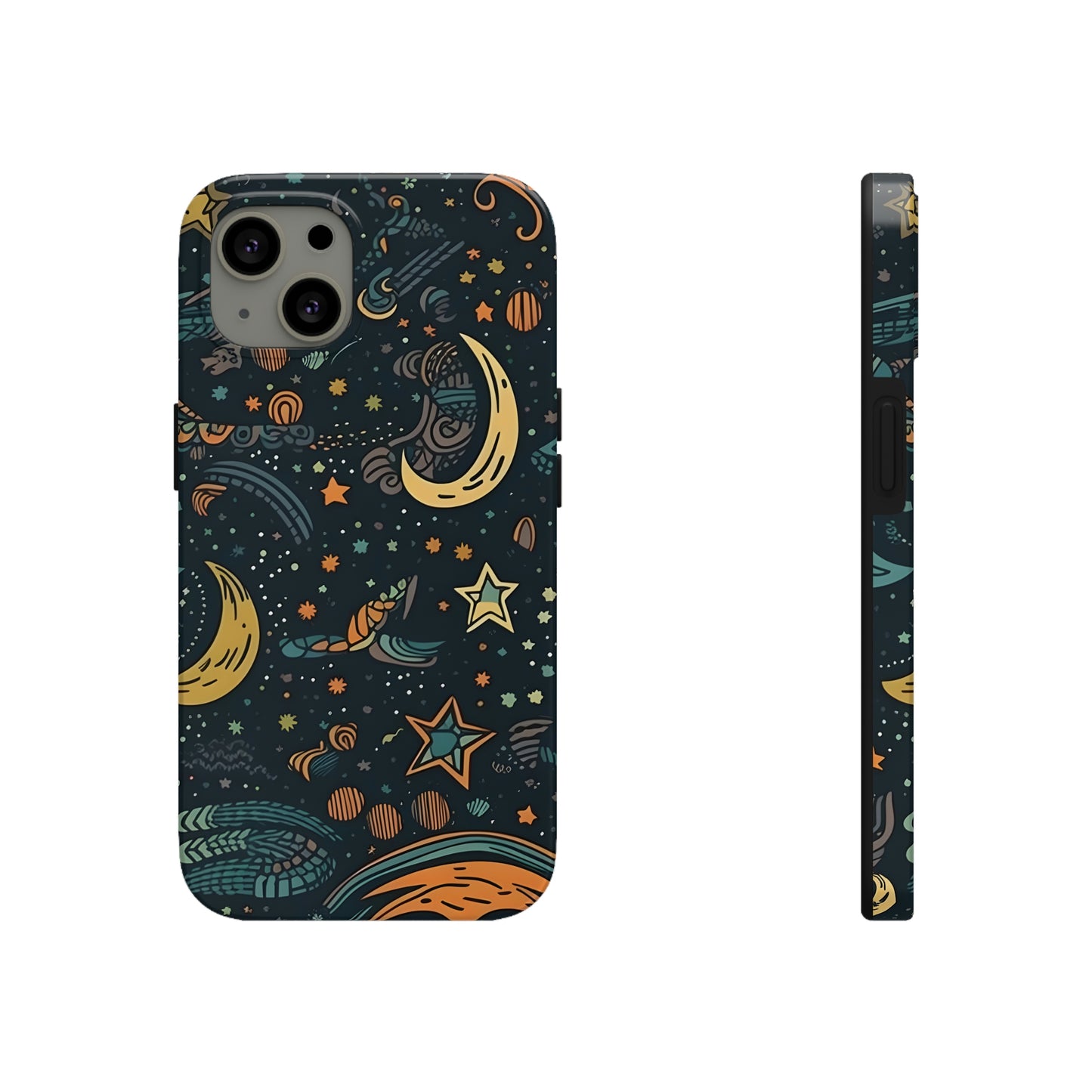 Star, Moon pattern, Tough Phone Cases, Case-Mate