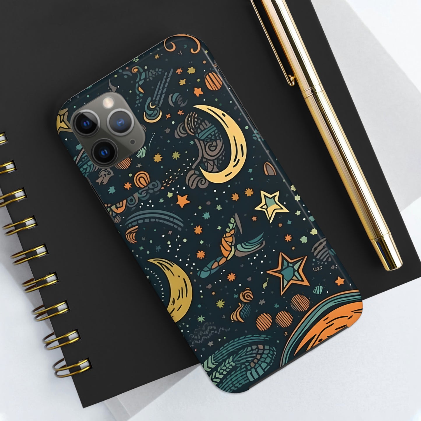 Star, Moon pattern, Tough Phone Cases, Case-Mate