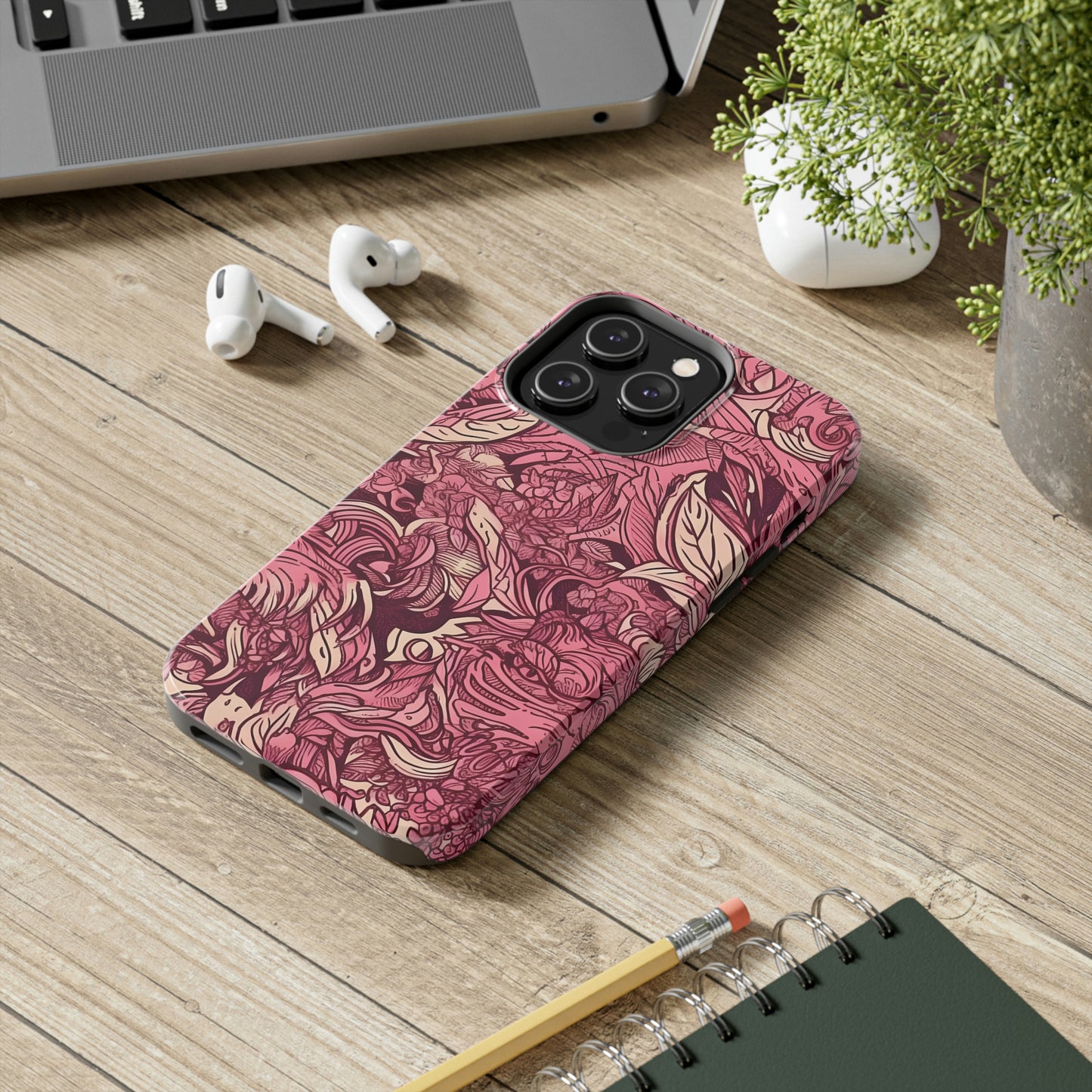 Pink camouflage pattern, Tough Phone Cases, Case-Mate