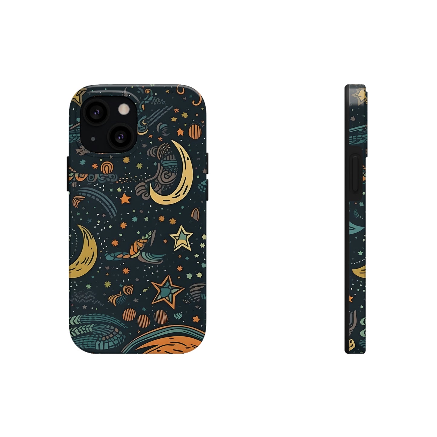 Star, Moon pattern, Tough Phone Cases, Case-Mate